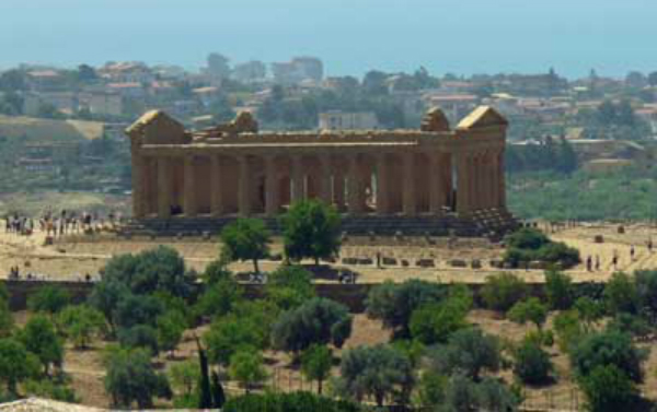 sicílske mesto Agrigento